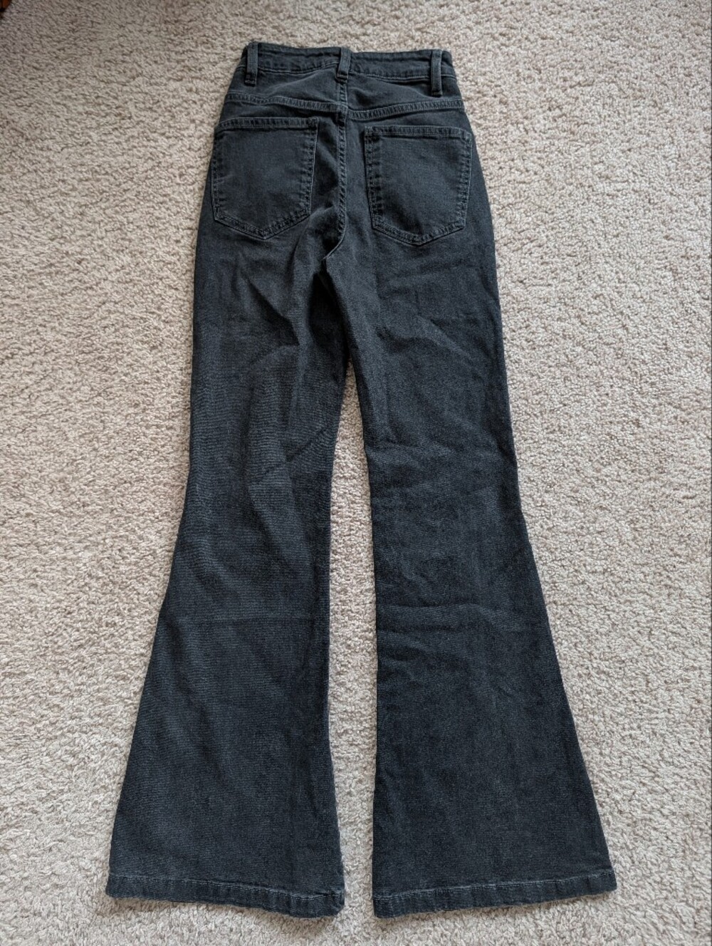 Cotton On Womens Black Boho Festival High Rise 80s Original Flare Jeans Size 2 - Picture 5 of 13